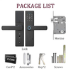 smart door lock digital door lock Fingerprint Smart Front Door Lock aluminum door handle ADM-J003