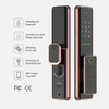 smart door lock installed easy smart door lock Smart Lock Keyless aluminum door handle ADM-J008Pro