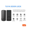 Digital Keyless Fingerprint Smart Front Door Lock support TTlock APP door lock Smart Deadbolt Lock