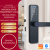 High Security TTLOCK Fingerprint Smart Door Lock BLE APP Digital Smart Lock For Airbnb And Apartment door lock with handle Keyless Entry Door Lock with Handle