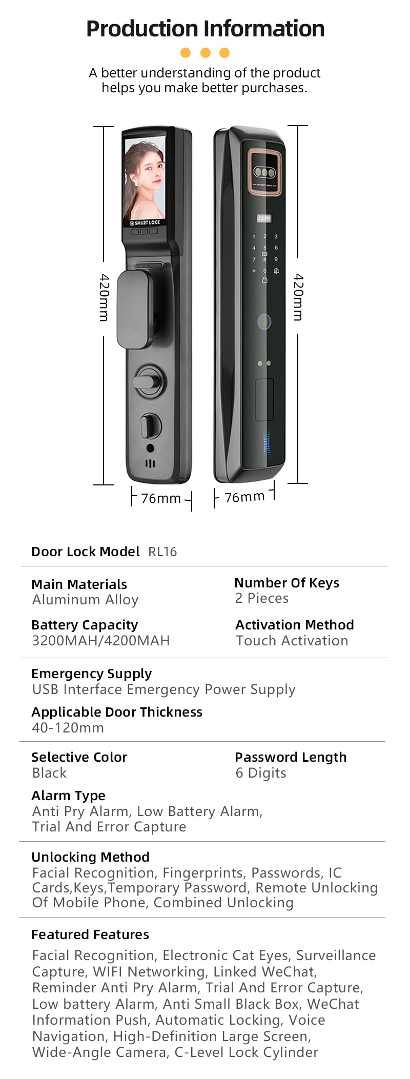 Facial Recognitlon Lock