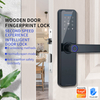High Security TTLOCK Fingerprint Smart Door Lock BLE APP Digital Smart Lock For Airbnb And Apartment door lock with handle Keyless Entry Door Lock with Handle