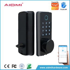 Digital Keyless Fingerprint Smart Front Door Lock support TTlock APP door lock Smart Deadbolt Lock