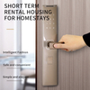 smart door lock Code Door Lock Fingerprint Smart Front Door Lock support TTlock APP door lock ADM-S018