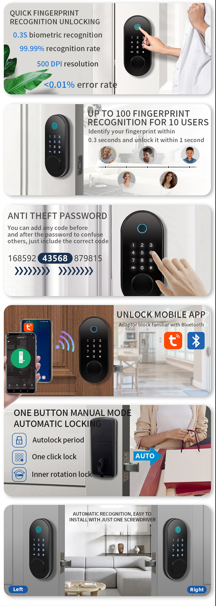 fingerprint door lock