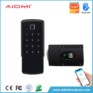 Aidmi Recognition Fingerprint Digital Tuya App WIFI Module Without Gateway Remotely Unlocked Smart Lock