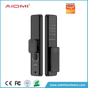 smart door lock installed easy smart door lock Smart Lock Keyless aluminum door handle ADM-J008Pro