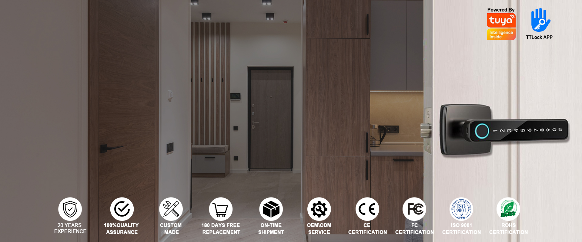 waterproof smart door lock