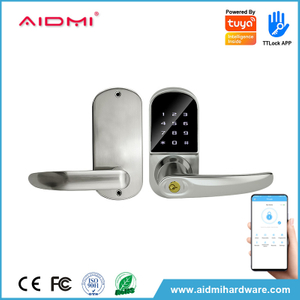 Keyless Entry Door Lock Smart Lock with Keypad Handle Passcode Fingerprint Keys Unlock