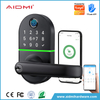 Aidmi WiFi Smart Home Electronic Keyless Keypad Deadbolt Door Rim Lock Password Card Combination Door Lock for Home