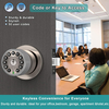 Aidmi Smart door handle with keyboard and key entrance door lock with rubber grip automatic lock waterproof easy to install bedroom