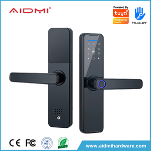High Security TTLOCK Fingerprint Smart Door Lock BLE APP Digital Smart Lock For Airbnb And Apartment door lock with handle Keyless Entry Door Lock with Handle