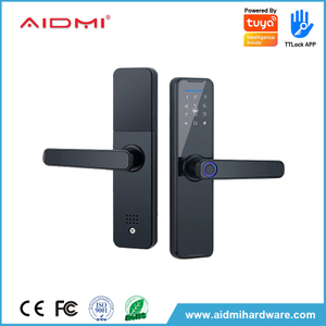 Aidim Security Biometric Fingerprint House Front Door Lock Keypad Password Intelligent Lock