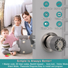 Aidmi Smart door handle with keyboard and key entrance door lock with rubber grip automatic lock waterproof easy to install bedroom
