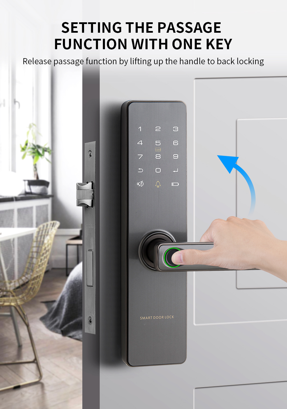 stainless steel digital door lock