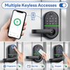Aidmi WiFi Smart Home Electronic Keyless Keypad Deadbolt Door Rim Lock Password Card Combination Door Lock for Home