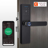 smart door lock digital door lock Fingerprint Smart Front Door Lock aluminum door handle ADM-J003