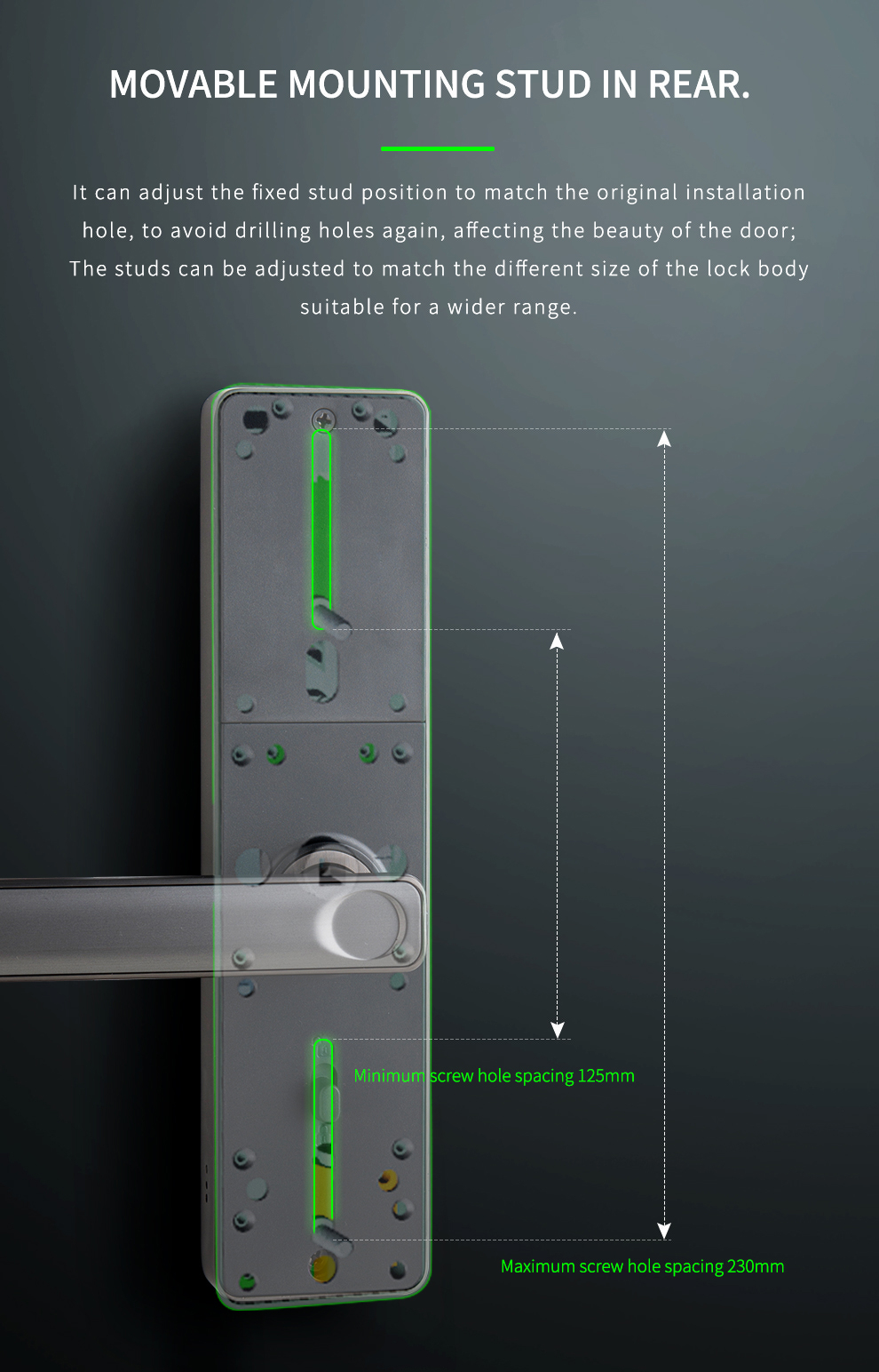 stainless steel digital door lock
