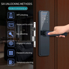 High Security TTLOCK Fingerprint Smart Door Lock BLE APP Digital Smart Lock For Airbnb And Apartment door lock with handle Keyless Entry Door Lock with Handle