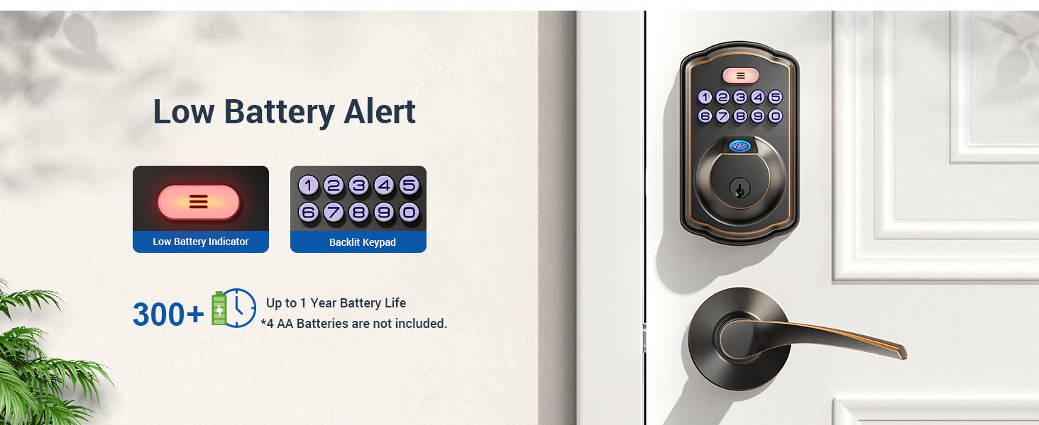 Waterproof Wifi Smart Tuya Door Lock