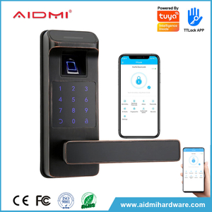 Aidim Smart Door Lock Keyless Entry Door Lock Fingerprint With keyboard Fully Application Controlled Electronic Door Lock