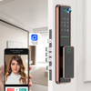 smart door lock installed easy smart door lock Smart Lock Keyless aluminum door handle ADM-J008Pro