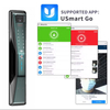Aidmi Security TUYA WIFI Cerradura Inteligente Wooden Electronic Smartlock Electric Fingerprint Keyless Ttlock Digital Door Smart Lock