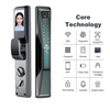 Aidmi Security TUYA WIFI Cerradura Inteligente Wooden Electronic Smartlock Electric Fingerprint Keyless Ttlock Digital Door Smart Lock