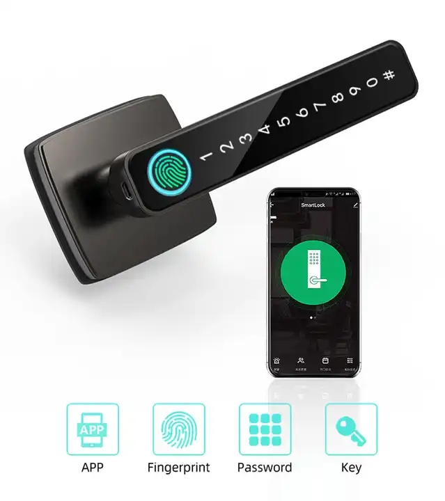 smart door lock with fingerprint