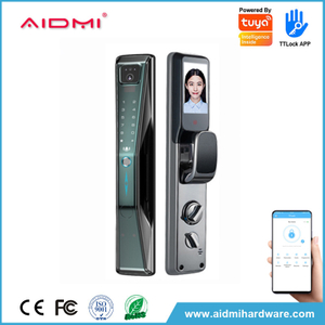 Aidmi wholesale 3d face recognition fingerprint keyless entry smart front door lock with camera wifi