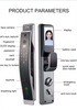 Smart Door Lock with Camera Keyless Door Handle Interior Door Locks