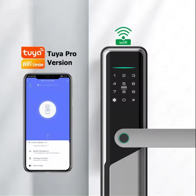 ADM-ZSA1 Security Door Locks Smart Lock Keyless Fingerprint Door Lock Key Locks Waterproof Smart Door Lock