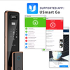 ADM-ZS P20 Smart Door Lock with Camera Security Door Locks Smart Lock Keyless Fingerprint Door Lock