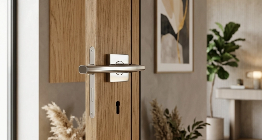 Stainless steel door handles